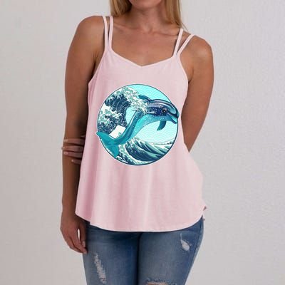 The Great Wave Dolphin Women's Strappy Tank