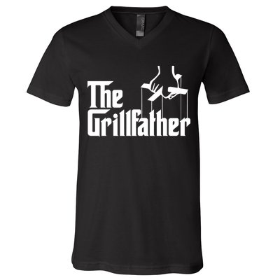 The Grillfather  V-Neck T-Shirt