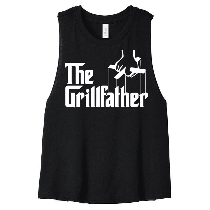 The Grillfather  Women's Racerback Cropped Tank