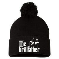 The Grillfather  Pom Pom 12in Knit Beanie