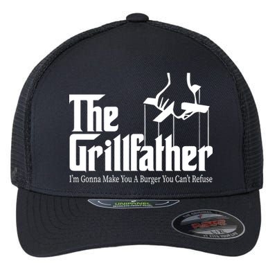 The Grillfather Burger You Can't Refuse Flexfit Unipanel Trucker Cap