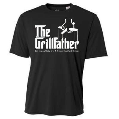 The Grillfather Burger You Can't Refuse Cooling Performance Crew T-Shirt