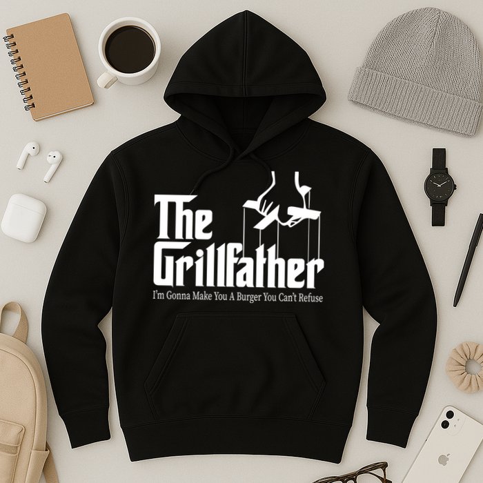 The Grillfather Burger You Can't Refuse Hoodie