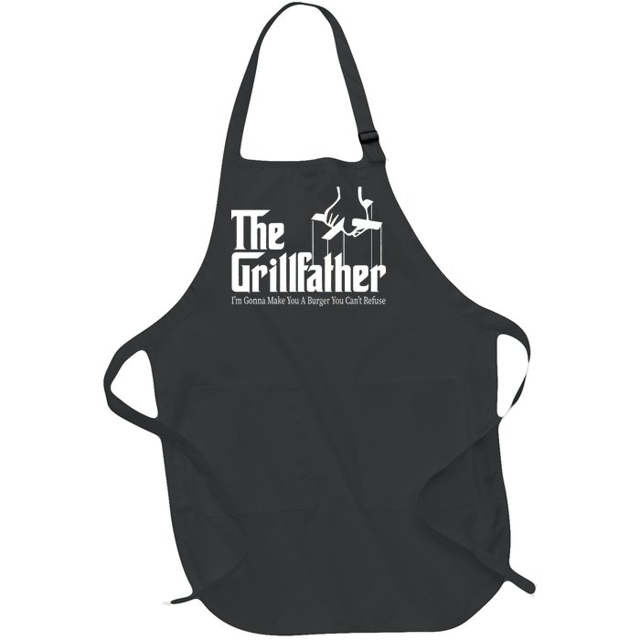 The Grillfather Burger You Can't Refuse Full-Length Apron With Pockets