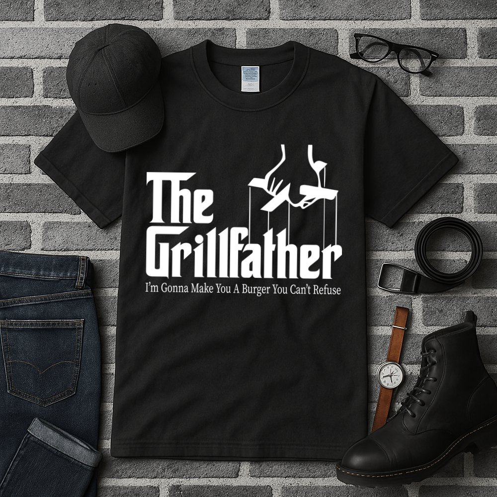 The Grillfather Burger You Can't Refuse Tall T-Shirt