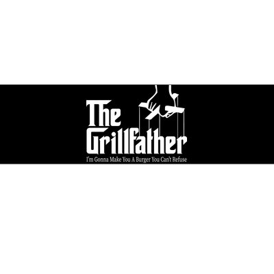 The Grillfather Burger You Can't Refuse Bumper Sticker