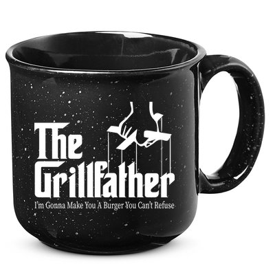 The Grillfather Burger You Can't Refuse 15oz Campfire Ceramic Mug