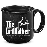The Grillfather Burger You Can't Refuse 15oz Campfire Ceramic Mug