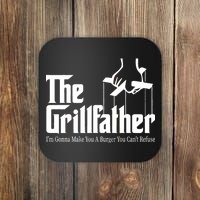 The Grillfather Burger You Can't Refuse Coaster