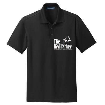 The Grillfather Burger You Can't Refuse Dry Zone Grid Polo