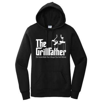 The Grillfather Burger You Can't Refuse Women's Pullover Hoodie
