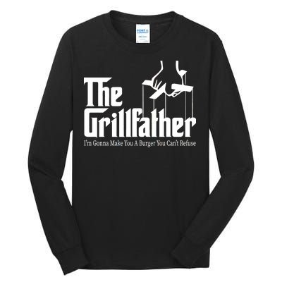 The Grillfather Burger You Can't Refuse Tall Long Sleeve T-Shirt