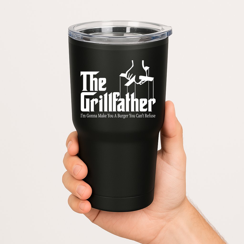 The Grillfather Burger You Can't Refuse Tumbler