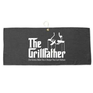 The Grillfather Burger You Can't Refuse Large Microfiber Waffle Golf Towel