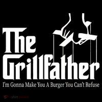The Grillfather Burger You Can't Refuse Youth Performance Sprint T-Shirt