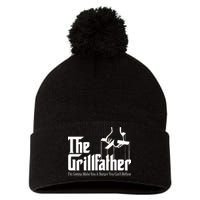 The Grillfather Burger You Can't Refuse Pom Pom 12in Knit Beanie