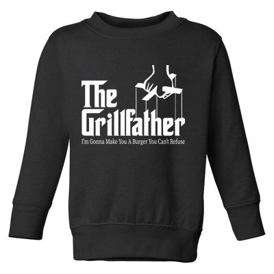 The Grillfather Burger You Can't Refuse Toddler Sweatshirt