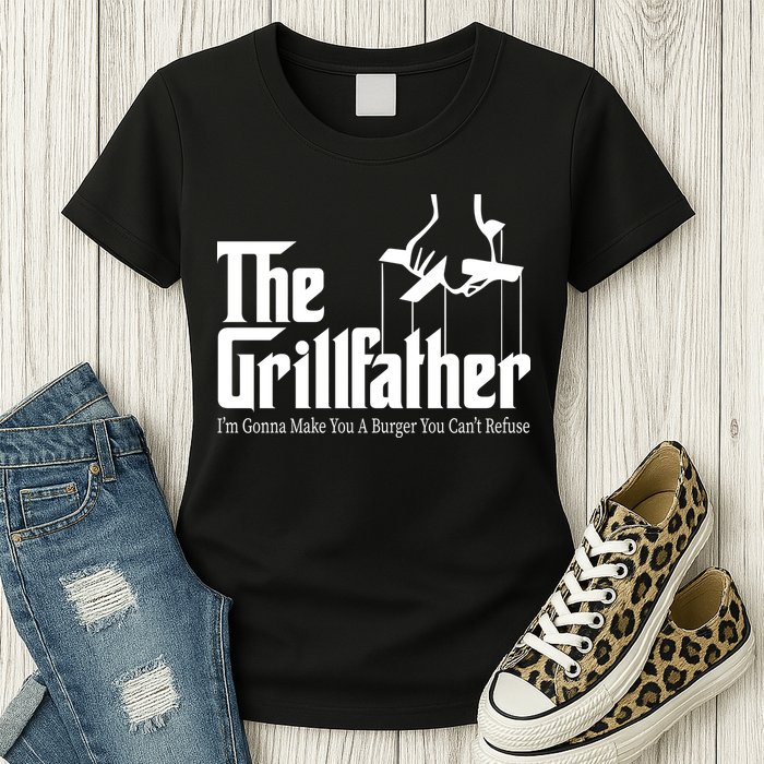 The Grillfather Burger You Can't Refuse Womens T-Shirt