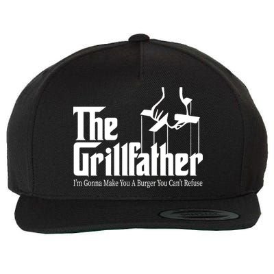 The Grillfather Burger You Can't Refuse Wool Snapback Cap