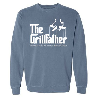 The Grillfather Burger You Can't Refuse Garment-Dyed Sweatshirt