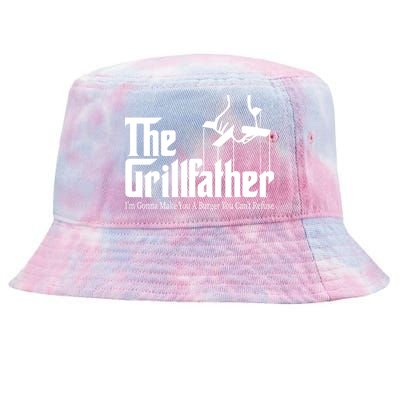 The Grillfather Burger You Can't Refuse Tie-Dyed Bucket Hat