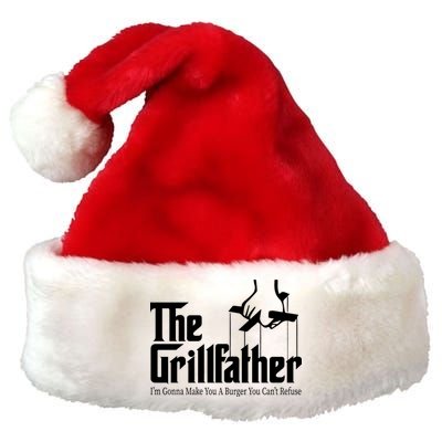 The Grillfather Burger You Can't Refuse Premium Christmas Santa Hat