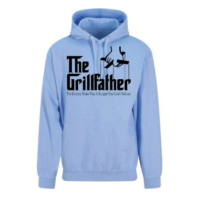 The Grillfather Burger You Can't Refuse Unisex Surf Hoodie