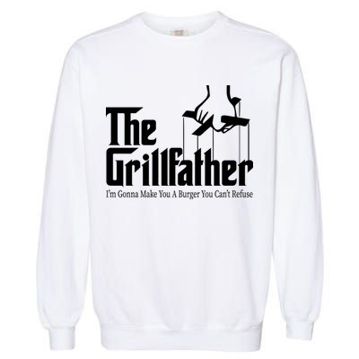 The Grillfather Burger You Can't Refuse Garment-Dyed Sweatshirt