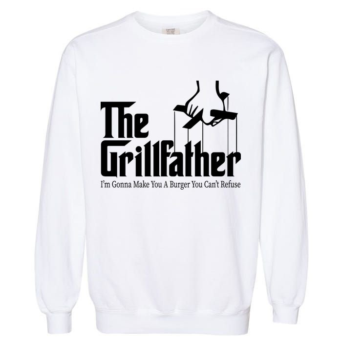 The Grillfather Burger You Can't Refuse Garment-Dyed Sweatshirt