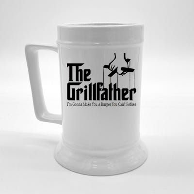 The Grillfather Burger You Can't Refuse Beer Stein