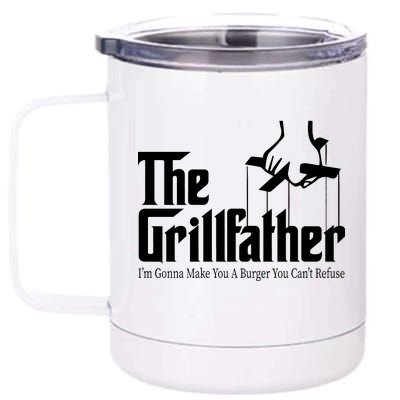 The Grillfather Burger You Can't Refuse 12 oz Stainless Steel Tumbler Cup