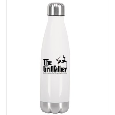 The Grillfather Burger You Can't Refuse Stainless Steel Insulated Water Bottle