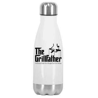 The Grillfather Burger You Can't Refuse Stainless Steel Insulated Water Bottle