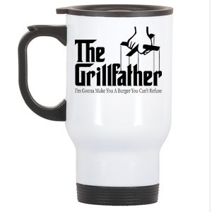 The Grillfather Burger You Can't Refuse Stainless Steel Travel Mug