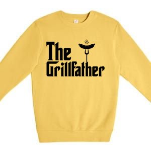 The Grillfather Father's Day Grill Premium Crewneck Sweatshirt