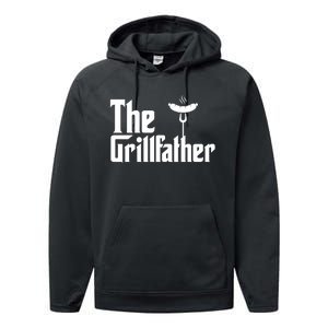 The Grillfather Father's Day Grill Performance Fleece Hoodie