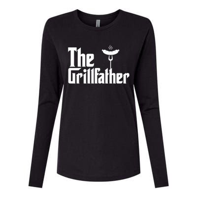 The Grillfather Father's Day Grill Womens Cotton Relaxed Long Sleeve T-Shirt