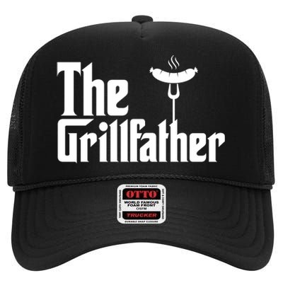 The Grillfather Father's Day Grill High Crown Mesh Back Trucker Hat