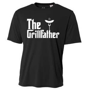 The Grillfather Father's Day Grill Cooling Performance Crew T-Shirt