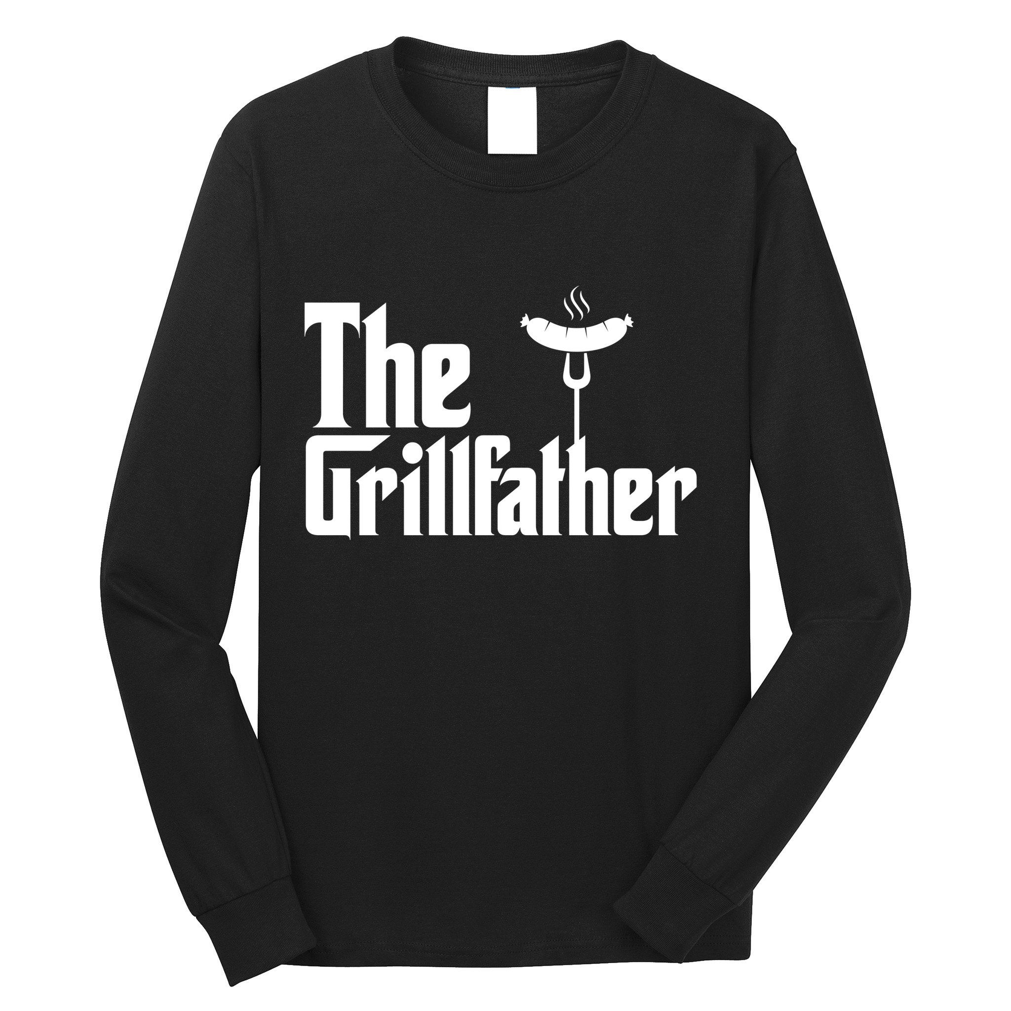 The Grillfather Father's Day Grill Long Sleeve Shirt