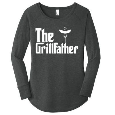 The Grillfather Father's Day Grill Women's Perfect Tri Tunic Long Sleeve Shirt