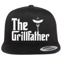 The Grillfather Father's Day Grill Flat Bill Trucker Hat