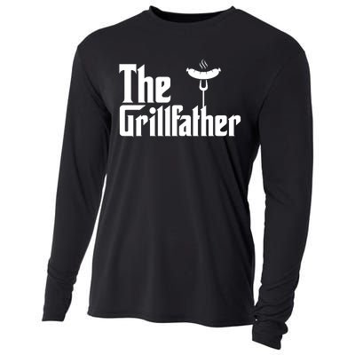 The Grillfather Father's Day Grill Cooling Performance Long Sleeve Crew