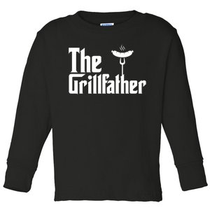 The Grillfather Father's Day Grill Toddler Long Sleeve Shirt