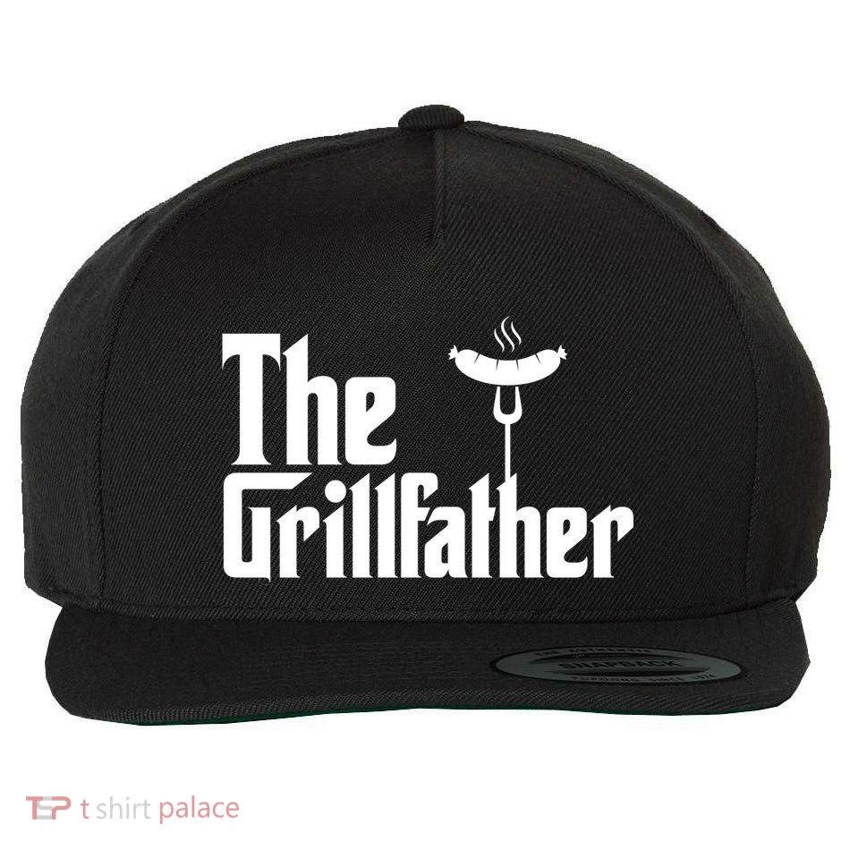 The Grillfather Father's Day Grill Wool Snapback Cap