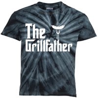 The Grillfather Father's Day Grill Kids Tie-Dye T-Shirt