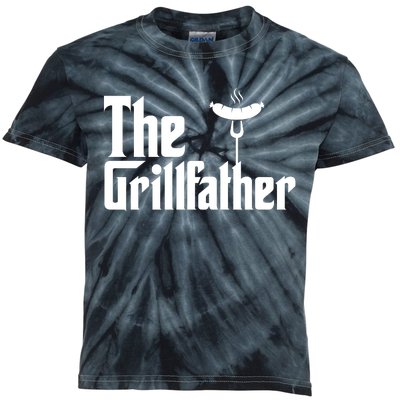 The Grillfather Father's Day Grill Kids Tie-Dye T-Shirt