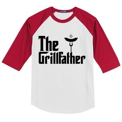 The Grillfather Father's Day Grill Kids Colorblock Raglan Jersey