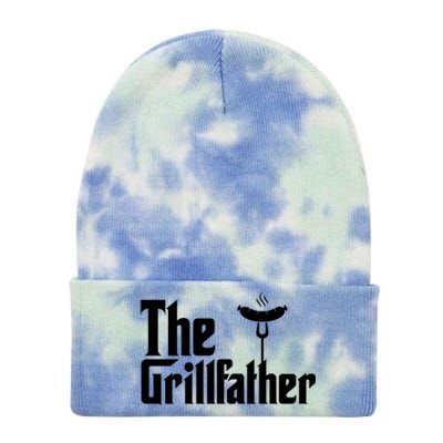 The Grillfather Father's Day Grill Tie Dye 12in Knit Beanie