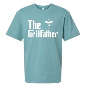 The Grillfather Father's Day Grill Sueded Cloud Jersey T-Shirt